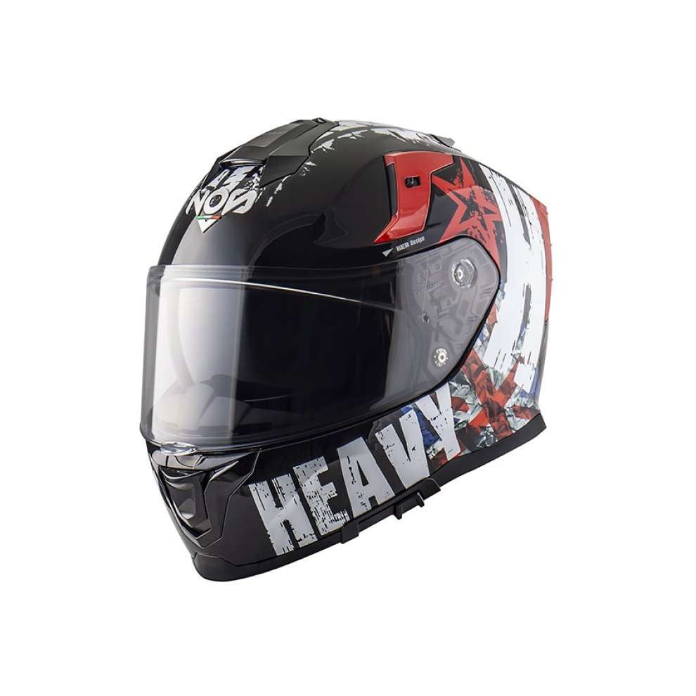 Ns-10 Heavy Casco Integrale con Visierino Parasole Nos - 1