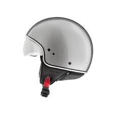 Puro Stile Limited Silver Glitter e Pelle Casco Jet Helmo Milano - 2