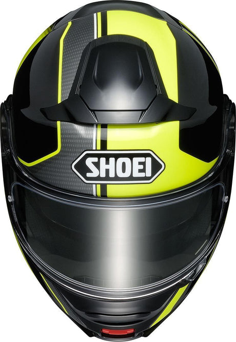 Neotec Ii Separator Nero Giallo Fluo Casco Modulare Shoei - 2