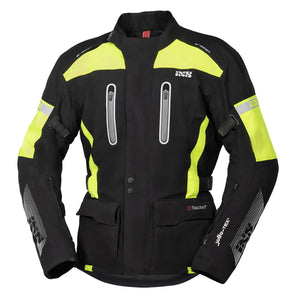 Pacora Nero Giallo Fluo Giacca Touring Impermeabile In Tessuto Tactel Ixs - 1