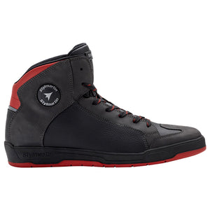 Double Wp Black-red Scarpa Sneaker In Pelle Impermeabile Stylmartin - 3