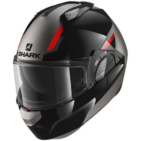 Evo Gt Sean Mat Antracite Black Red Casco Convertibile Shark - 1