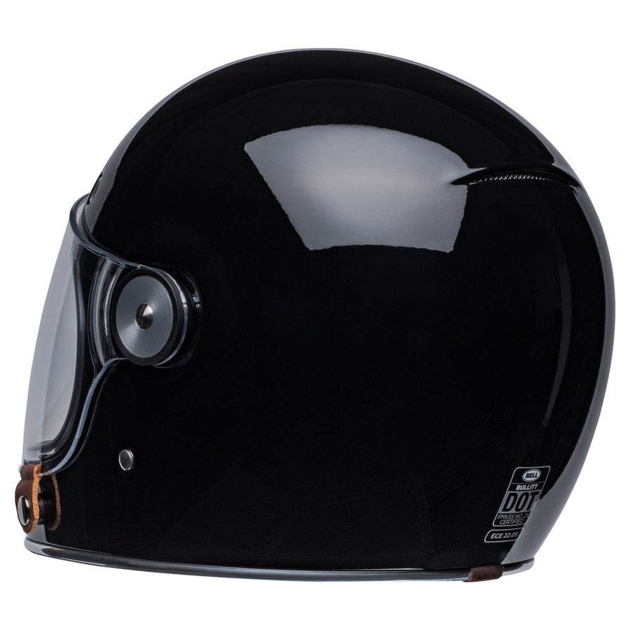 Bullit  Nero Lucido Casco Vintage In Fibra Bell - 4