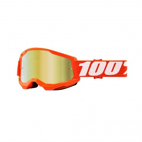 Strata 2 Orange Maschera 100% Lente a Specchio Oro - 1