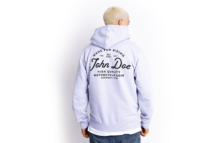 Hoodie Jd Lettering Grey Felpa con Cappuccio John Doe - 2