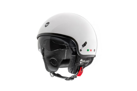 Puro Slider Bianco Casco Demi-jet con Visierino Helmo Milano - 1