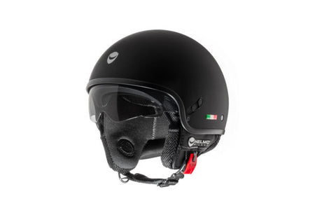 Puro Slider Nero Opaco Casco Jetcon Visierino Helmo Milano - 1