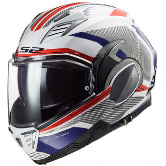 Ff900 Valiant Ii Revo White Red Blue Casco Convertibile Ls2 - 1