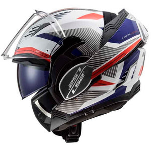 Ff900 Valiant Ii Revo White Red Blue Casco Convertibile Ls2 - 2