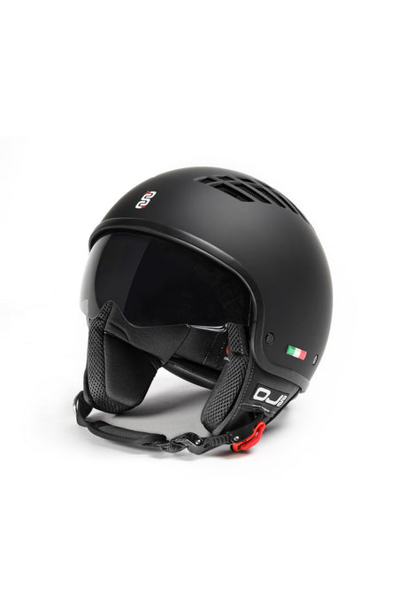 Vento Mat Black Casco Jet Areato Oj - 1