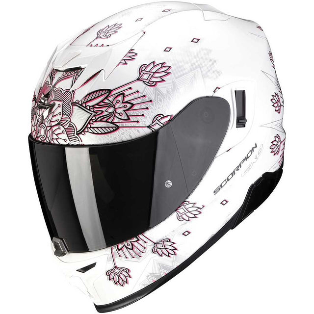 Exoi-520 Air Tina Bianco Perla Argento Casco Integrale Scorpion - 1