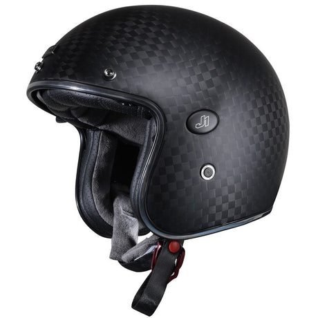 J-style Solid Mat Carbon Casco Jet Just1 - 1