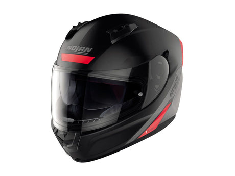 N60-6 Staple Nero Opaco Rosso Casco Integrale Nolan - 1