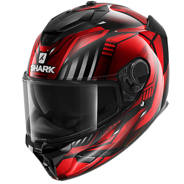 Spartan Gt Replikan Rosso Casco Integrale In Fibra Shark - 1