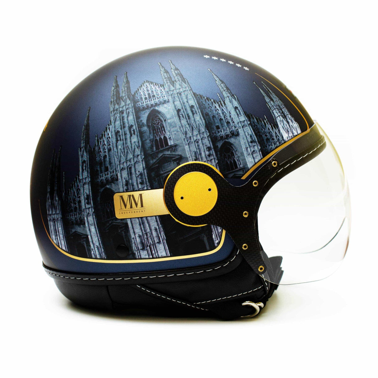 Casco Jet Mm Milano Visiera Elicotterista Indipendent - 3