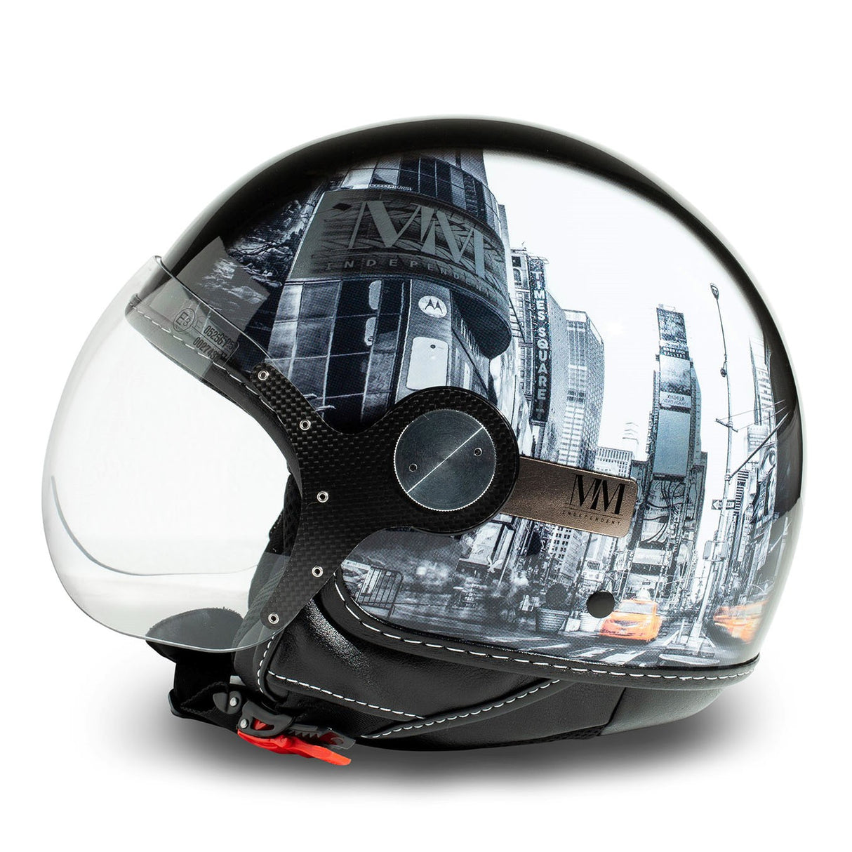 Casco Jet Mm New York Visiera Elicotterista Indipendent - 3