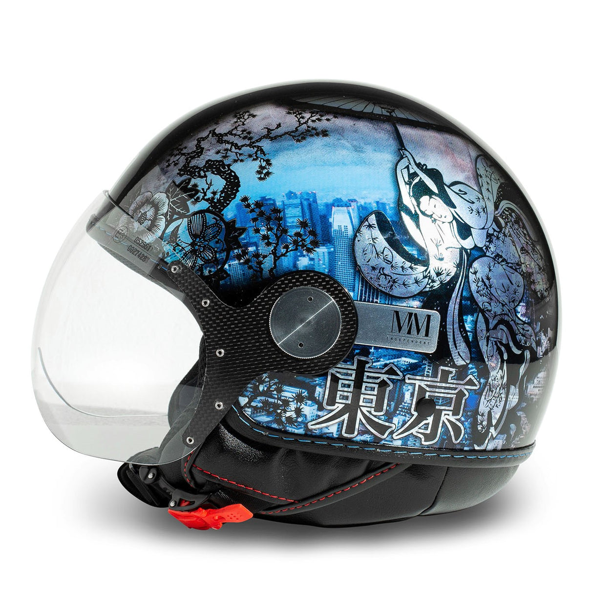 Casco Jet Mm Tokyo Visiera Elicotterista Indipendent - 3