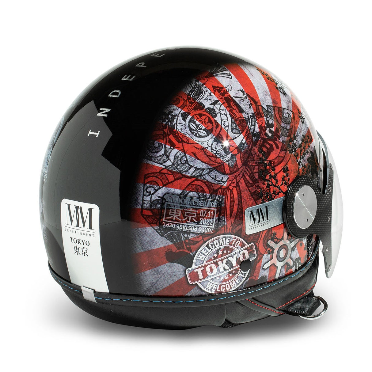 Casco Jet Mm Tokyo Visiera Elicotterista Indipendent - 4