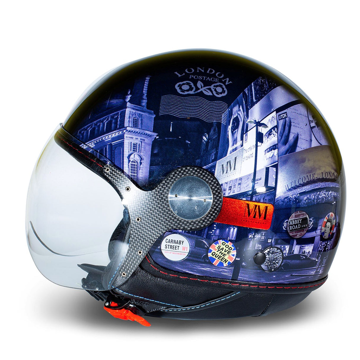 Casco Jet Mm London Visiera Elicotterista Indipendent - 3