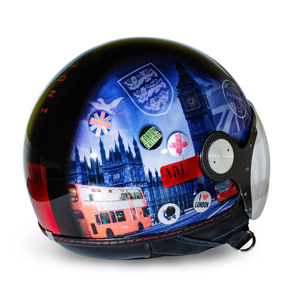 Casco Jet Mm London Visiera Elicotterista Indipendent - 4