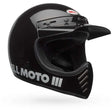 Moto-3 Classic Nero Lucido Casco Retro Bell - 1