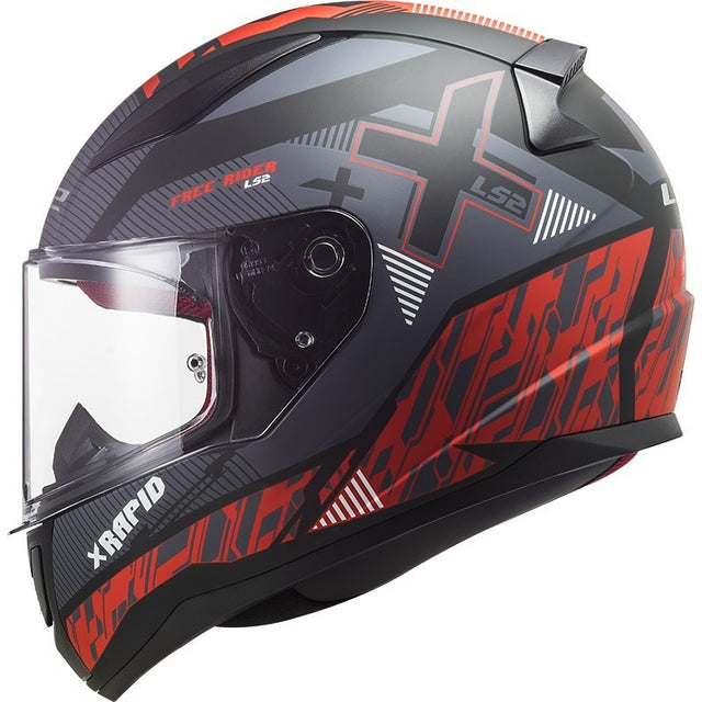 Ff353 Rapid Xtreet Matt Black Red Casco Integrale Ls2 - 1