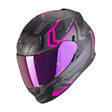 Exo-491 Spin Nero Opaco-rosa Casco Integrale Scorpion - 1