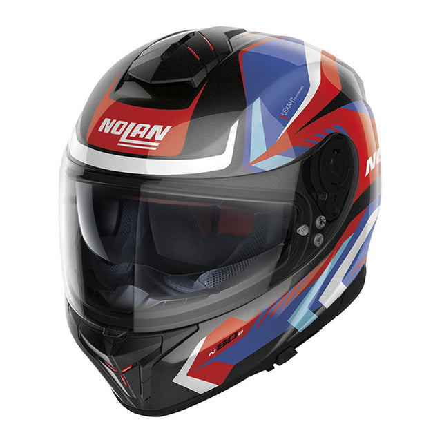 N80-8 Rumble Nero Rosso Blu Bianco Casco Integrale - 1