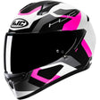 C10 Hjc Tins Mc8 Bianco Grigio Fucsia Casco Integrale - 1