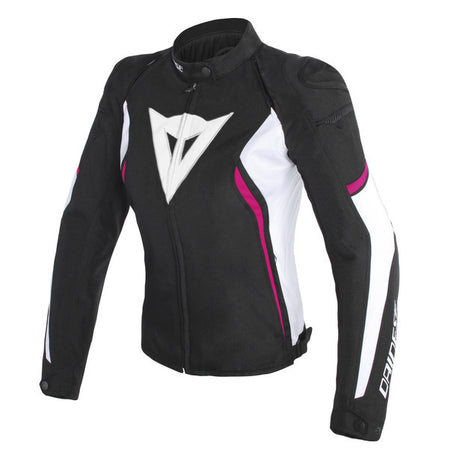 Giacca Sportiva Avro D2 Tex Lady Black/white/fuxia Estiva con Fodera Termica  Dainese - 1