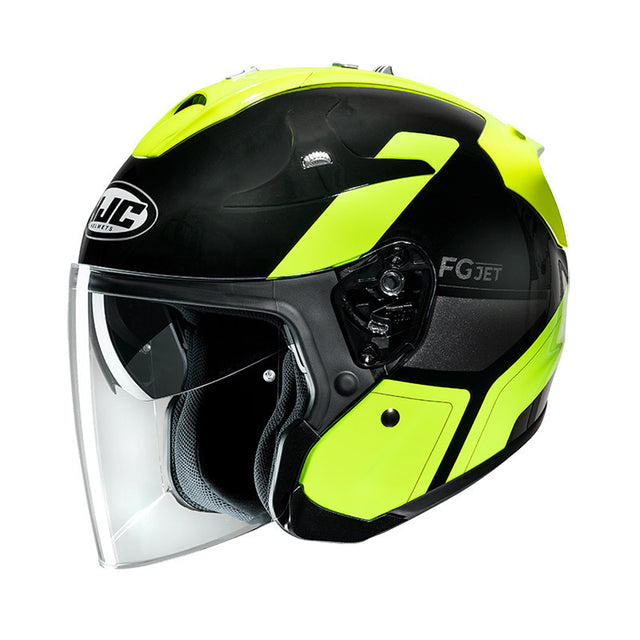 Casco Jet In  Fibra Composite Fg-jet Epen Mc3h Hjc - 1