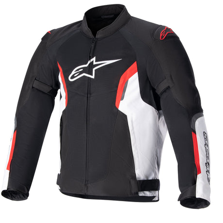 Ast V2 Air Giacca Traforata Nero Bianco Rosso Fluo Alpinestars - 1