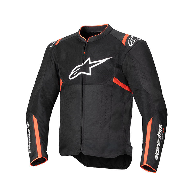 Giacca Stella T-sps Air V2 Nero-rosso Fluo Traforata Alpinestars