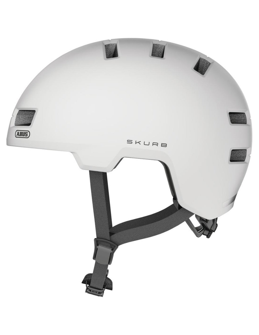 Skurb Pearl White Casco Jet Bici/monopattino Abus